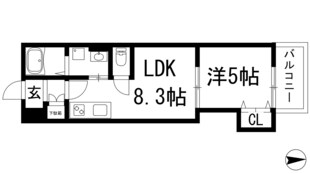 クリエオーレ井口堂の物件間取画像